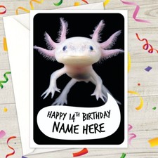 AXOLOTL Personalised Birthday