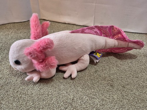 Pink axolotl soft toy - soft,