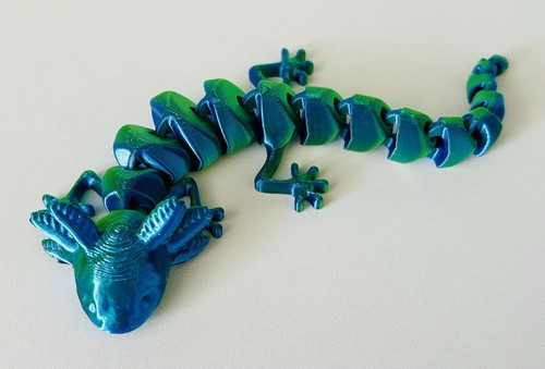 Two tone axolotl sea creature - ,