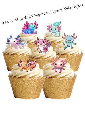 Cake toppers cute - cake, axolotl's
