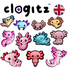 Cute Axolotl 🦎 Shoe Charms