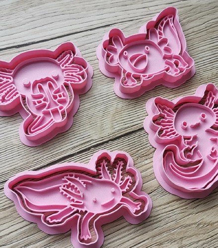 Axolotl cookie cutters set - cookie,