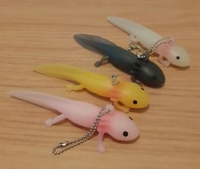 Axolotl keyring - Leucistic