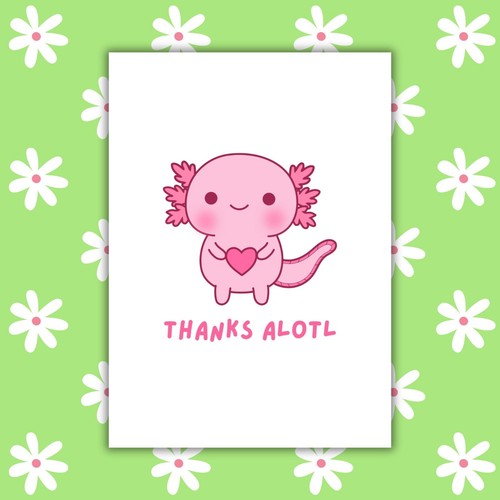 Thanks alotl card cute - thanks,