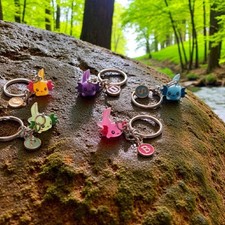 Axolotl keyring personalised